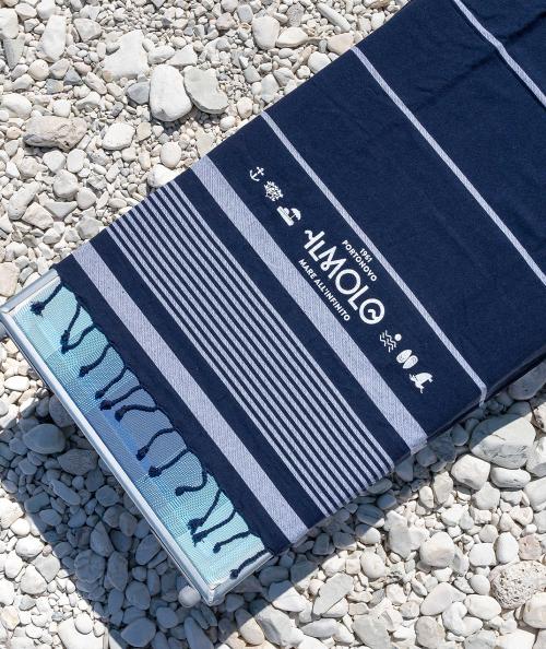 Beach towel - stripes blue 